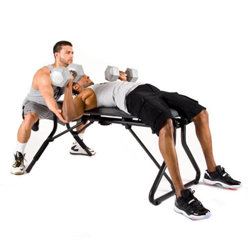 V-DIP Power Station used as a workout bench